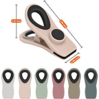 TACGEA Chip Clips, Magnetic Bag Clips with Air Tight Seal for Food Storage, 12 Pieces, Neutral Color