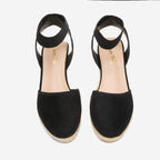 Dream Pairs Women'S Elastic Ankle Strap Espadrilles Wedge Sandals