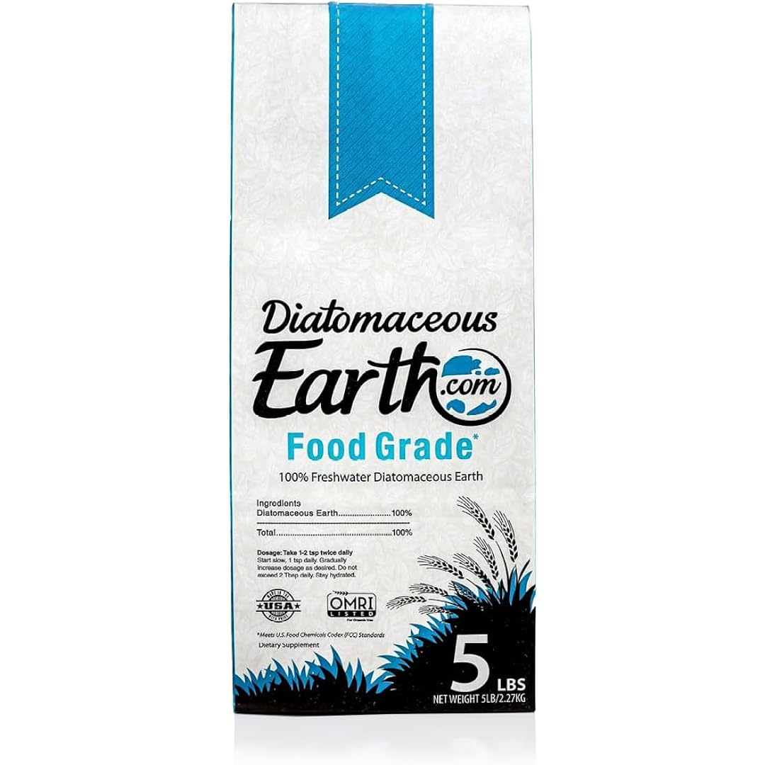 Diatomaceousearth Food Grade Diatomaceous Earth – 5Lb | 100% Organic, All-Natural Powder | Safe For Humans & Pets | Omri Listed For Organic Use