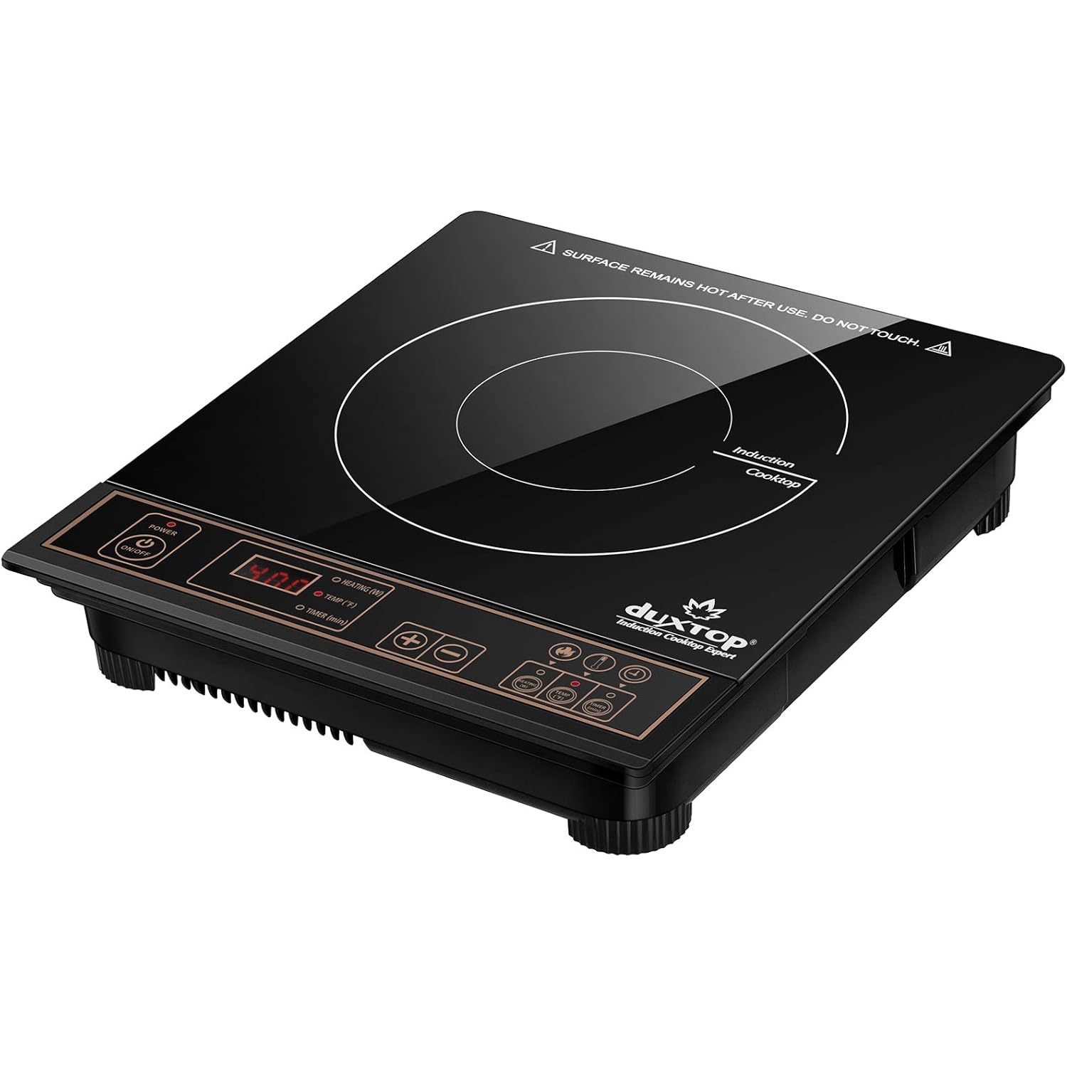 Duxtop 1800W Portable Induction Cooktop Countertop Burner, Gold 8100Mc/Bt-180G3