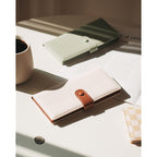 Unilily Slim Wallet Women RFID Blocking Vegan Leather Bifold Clutch Wallet Credit Card Holder with 2 ID Windows & Zip Pocket (Brown)