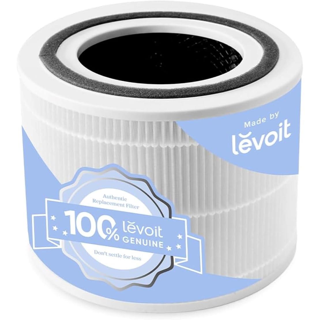 Levoit Core 300-P Air Purifier Replacement Filter, Genuine Air Filters | Aham Verifide, Supports Hepa Sleep Mode, Activated Carbon, Removes Smoke Odor, Allergens, Pet Hair, Core 300-Rf, 1 Pack