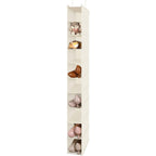 10-Shelf Hanging Shoe Shelf Organizer, Hanging Shoe Storage For Closet (Beige)
