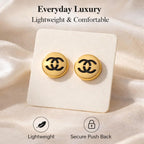 18Gold Luxury Letter Earrings for Women & Best Friends | Elegant Gold Stud Earrings Accessories for Valentine's Day, Birthday Gifts & All Occasions