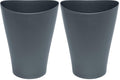 Rubbermaid Trash Can, 2.25 Gallon, Plastic, Gunmetal Blue | Pack Of 2 | Bathroom | Vanity