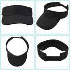 Marrywindix 5 Pieces Sport Wear Athletic Visor Sun Sports Visor Hat Visor Adjustable Cap for Women and Men (One Size)