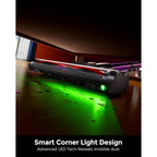 Cordless Vacuum Cleaner, 500W 45Kpa 50Mins Stick Vacuum Cleaners For Home With Led Light, Self-Standing, Anti-Tangle Brush & 1.6L Dust Cup, Lightweight Vacuum For Pet Hair, Carpets, Hard Floors
