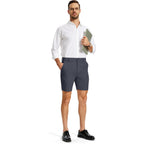 Mens Golf Shorts 7 Inch Tapered Leg Stretch Lightweight Skinny For Dress Casual Business Work