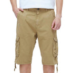 Best South Men'S Long Cargo Shorts Casual Below Knee 13 Inches Capri Shorts Relaxed Fit With Pockets