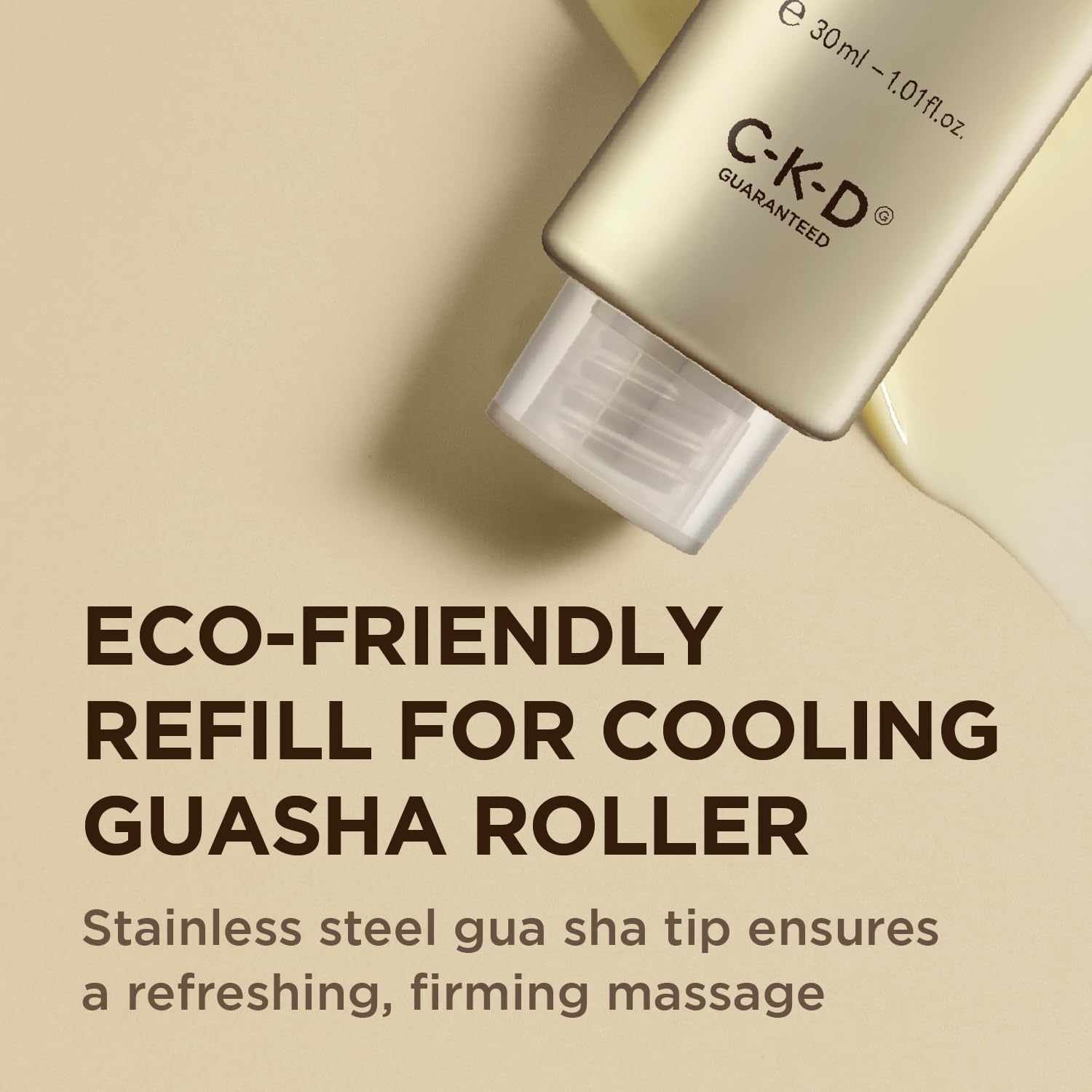 Ckd Retinal 5X Gua Sha Eye Cream [Refill], 1000Ppm Retinal Eye Moisturizer With Massage Roller For Wrinkles, Dark Circles, Puffiness, Firming & Hydrating Under Eye Care. Korean Skincare. 1.01 Fl Oz.