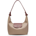 Mini Nylon Handbag For Women Crossbody, Small Shoulder Bag With 2 Straps, Convertible Dumpling Purse, Crescent Underarm Bag