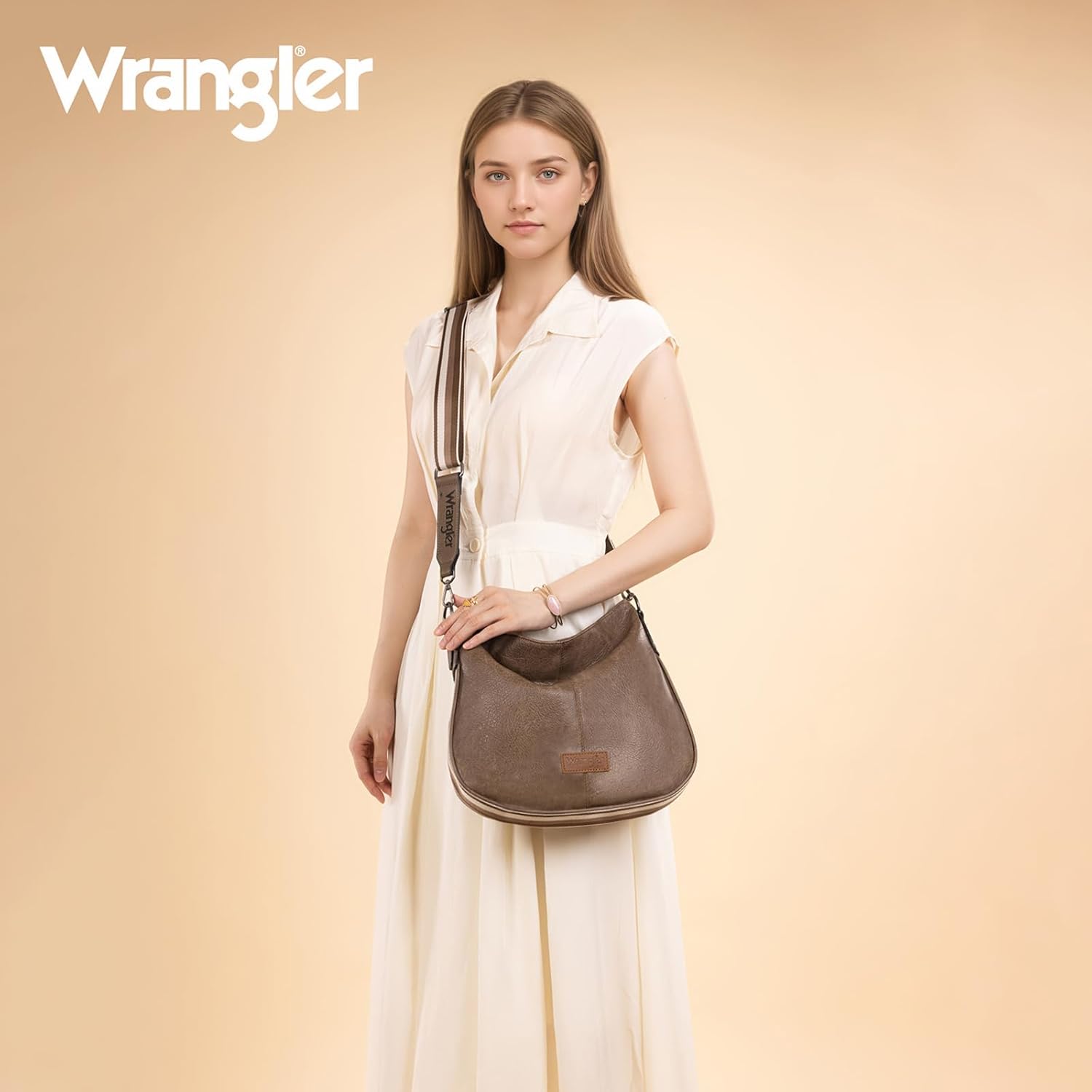 Wrangler Hobo Bags Crossbody Bag for Women Shoulder Purse Handbags with Adjustable Strap