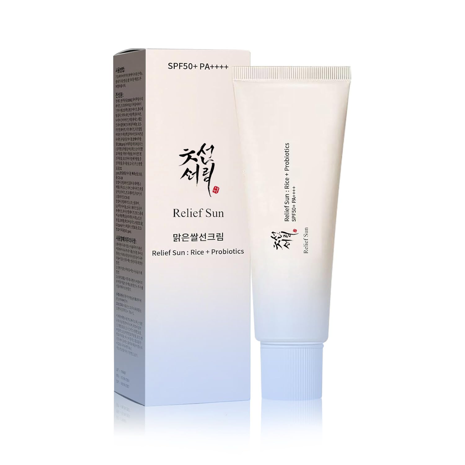 Relief Sun Organic Sunscreen Spf50, Korean Skin Care Solution For All Skin Types, ++++Pa++++ Rice And Probiotics