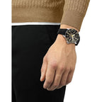 Tissot Mens Tissot Seastar 2000 Professional Powermatic 80 316L Stainless Steel Case Automatic Watch, Black, Rubber, 22 (T1206071744101)