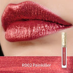 Focallure Metallic Liquid Lipstick,Non Stick Cup Lip Gloss,High Impact Lip Color With Transfer-Proof Wear,Long Lasting & Waterproof Lipstick Makeup For Women,Rd02 Painkiller