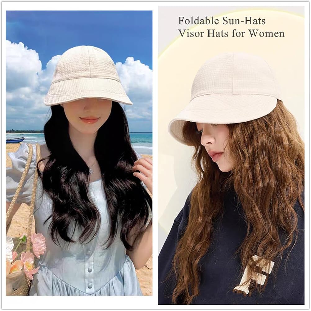 New Womens Sun Hats Women'S Outdoor Uv-Protection-Foldable Beach Hats,Wide Brim Summer Fisherman'S Caps Upf 50+