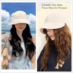 New Womens Sun Hats Women'S Outdoor Uv-Protection-Foldable Beach Hats,Wide Brim Summer Fisherman'S Caps Upf 50+