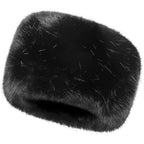 Unisex Russian Ushanka Cossack Trapper Hat Faux Rabbit Fur Trooper Hat Fuzzy Furry Hunting Cap Winter Outdoor Warm Skiing Cap