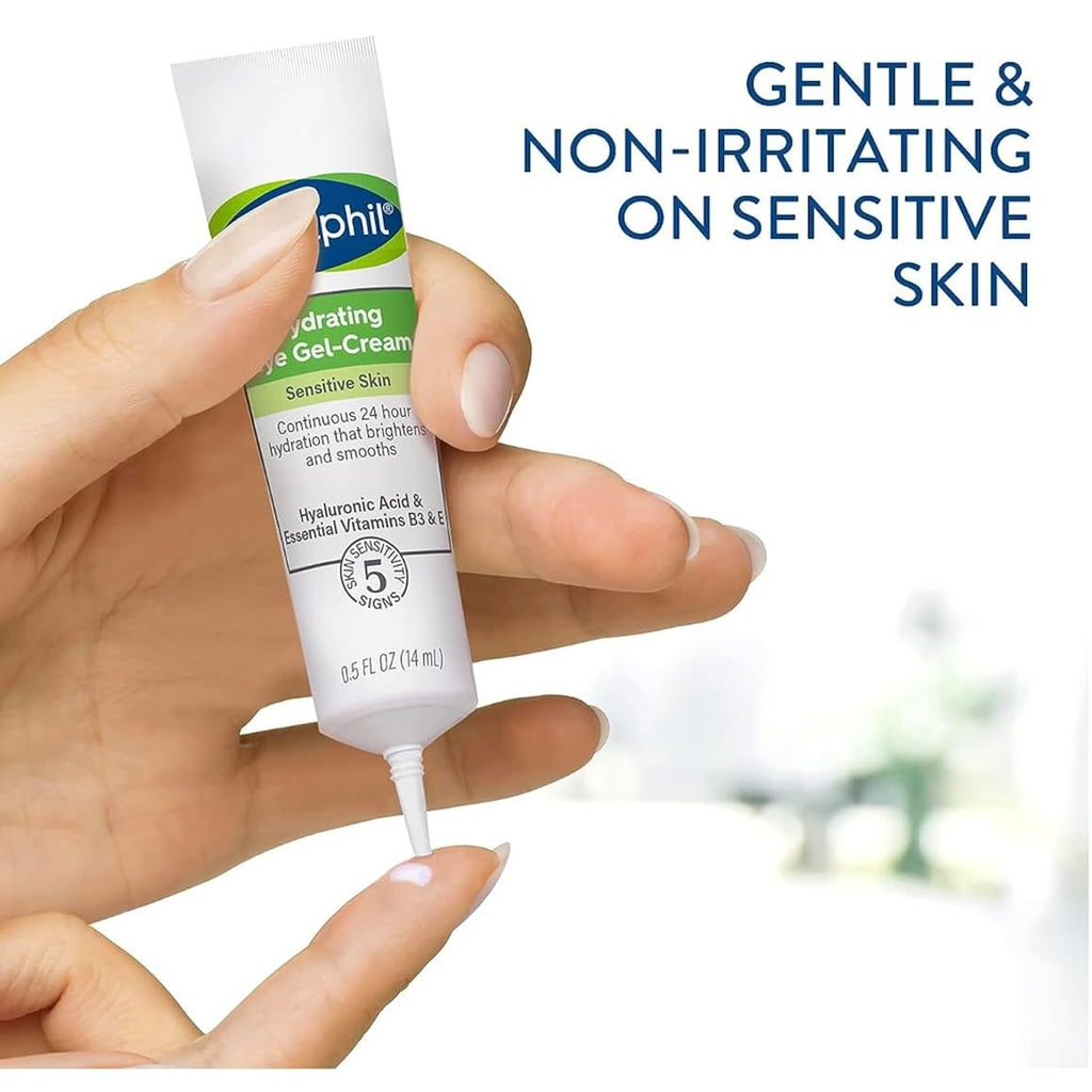Cetaphil Night & Eye Hydration Set, Rich Hydrating Night Cream(1.7 Oz) & Hydrating Eye Gel-Cream ( .5 Oz) For Dry Sensitive Skin, For Under-Eye Dark Circles
