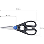 Henckels Kitchen Shears, Made In Japan, Kitchen Scissors, Multi-Purpose Scissors With Stainless Steel Blades, Built-In Bottle Opener & Soft Grip – Dishwasher Safe