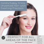 Jasclair Dermaplaning Razor (9 Count) – Face Razors for Women for Peach Fuzz, Eyebrow Shaping & Gentle Exfoliation – At Home Facial Shaver for Smooth Skin & Flawless Makeup Prep