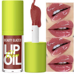 2Pcs Lip Gloss & Lip Liner Set – Cocoa Brown, 90S Ombre Lips, Retro Gradient Lip, Plumping Effect, Full Volume Lips, High Shine Gloss, Viral Lip Combo, Fuller Looking Lips Glassy Lip (#V04+107)