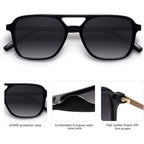 Sojos Retro Aviator Sunglasses For Women Men,Trendy Rectangle Womens Mens Shades Sun Glasses Sj2202