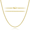 14K Gold Necklaces for Women 14K Gold Chain for Women Chain Necklace for Men Timeless yet Classic Rope Chains Design Chains for Womens Necklace 16/18/20/22/24/26in