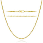 14K Gold Necklaces for Women 14K Gold Chain for Women Chain Necklace for Men Timeless yet Classic Rope Chains Design Chains for Womens Necklace 16/18/20/22/24/26in