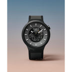 Swatch Big Bold Biosourced Lacquered Unisex Watch Casual Polymer Black Automatic Waterproof Past The Horizon