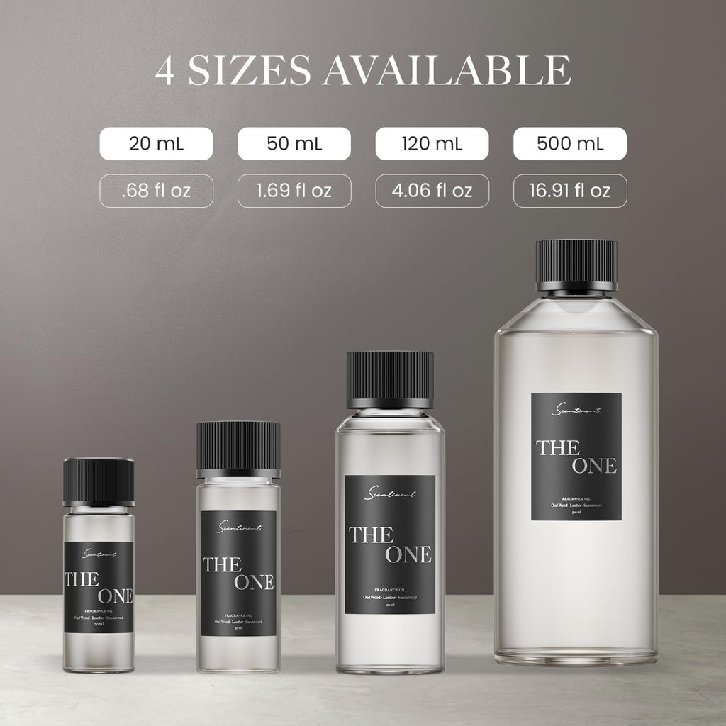 Scentiment The One Diffuser Oil - Premium Hotel Scent With Notes Of Cardamom, Leather, Lemon With Cinnamon & Sandalwood Home Scent, Hotel Fragrance Oil Diffuser Refill - 0.68 Fl Oz (20 Ml)