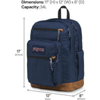 Jansport Cool Backpack, With 15-Inch Laptop Sleeve - Large Computer Bag Rucksack With 2 Compartments, Ergonomic Straps, Black