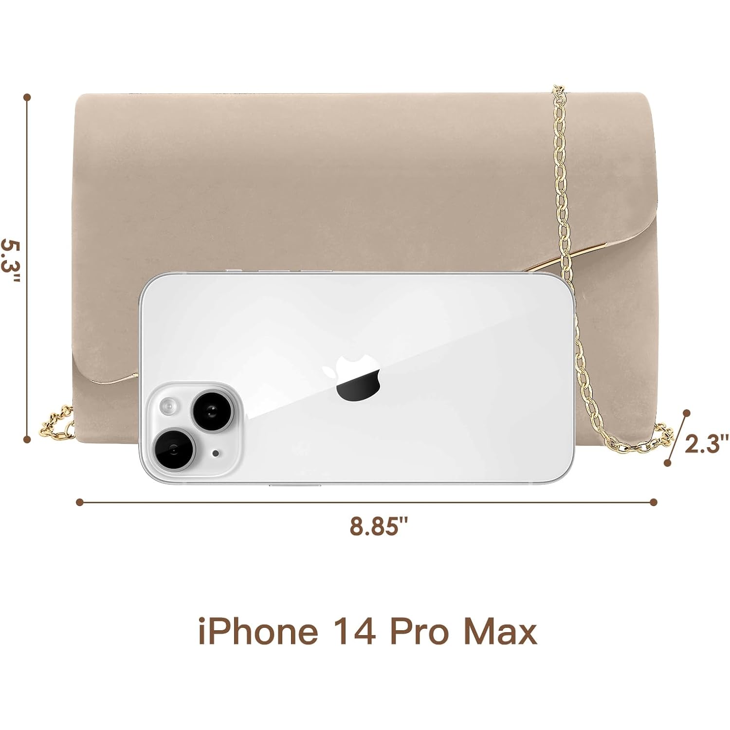 Clutch Purses For Women Evening Bag Faux Suede Formal Party Wedding Cocktail Prom