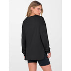 Anrabess Women'S Oversized Long Sleeve Shirts Fall Workout Tunic Tops Athletic Gym Tshirts Soft Basic Tees 2026 Outfits