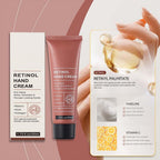 Retinol Hand Cream Anti Aging, Enriched With Collagen, It is Specially Formulated for Aging, Dry, And Chapped Hands (50G Anti Aging Hand Cream, Nourishing and Protecting Skin, Nails, And Cuticles)
