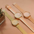 Nine West Women'S Floral Dial Mesh Bracelet Watch