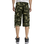 Mens Cargo Shorts Multi Pockets Twill Cotton Relaxed Fit Outdoor Camo Cargo Short For Men