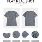 Womens Dandelion Graphic T-Shirts Teen Girls Cute Sunflower Print Casual Tee Tops