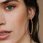 14K Gold Hoop Earring for Women Earrings Hoops Twisted 14 Karat Earrings Gold Jewelry Lightweight 30 MM,40 MM
