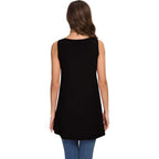 Women's Summer Sleeveless V-Neck T-Shirt Tunic Tops Blouse Shirts