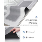 Montvoo-Bath Mat-Bathroom Mat Rug Non Slip Super Absorbent Stain Resistant Quick Dry Thin Bath Rug-Bath Mats For Bathroom Floor Bathtub Vanity-Bathmat Bath Rug Easy Care-17"X27" Grey