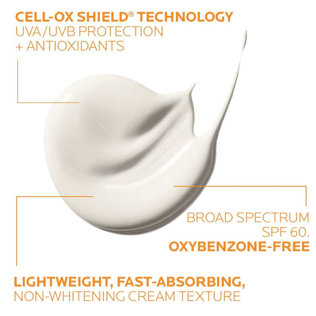 La Roche-Posay Anthelios Melt-In Milk Sunscreen Spf 60, Sunscreen For Body & Face, Broad Spectrum Spf + Antioxidants, Oil Free, Lightweight & Fast Absorbing, Oxybenzone Free