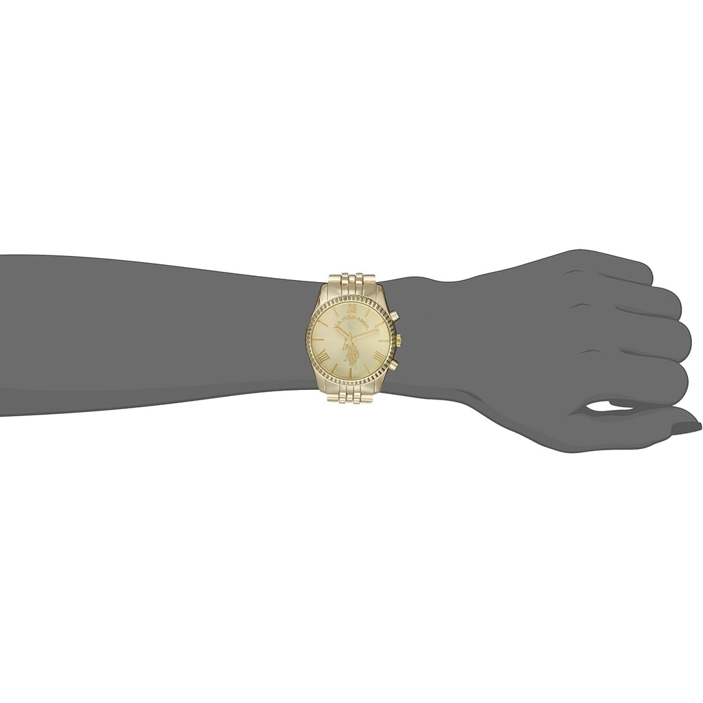 Accutime U.S. Polo Assn. Women'S Usc40058 Gold-Tone Watch