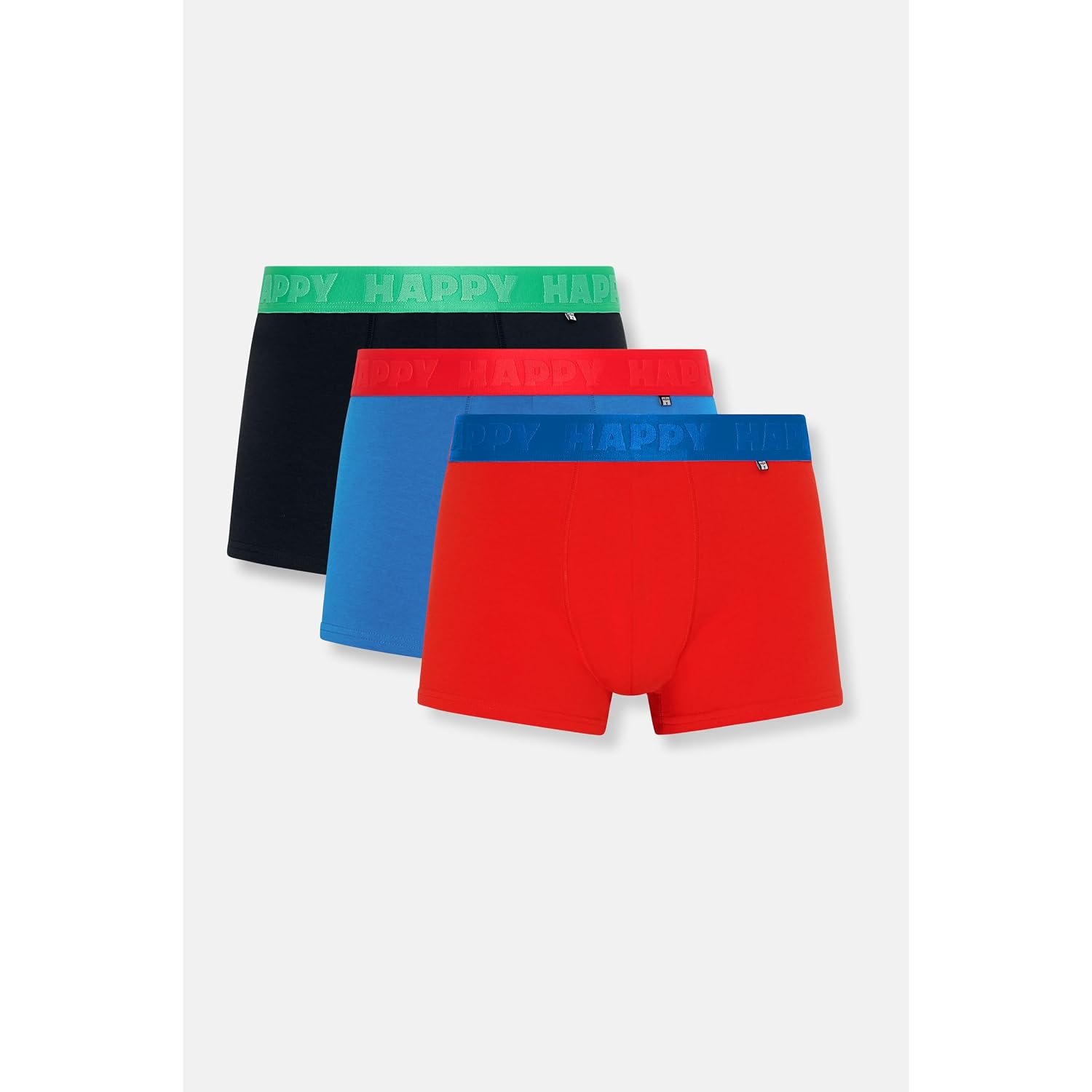 Happy Socks Men'S 3-Pack Solid Mix Short Boxers