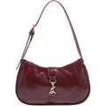 Women'S Retro Vintage Zipper Shoulder Bag Adjustable Strap Elegant Underarm Purse Handbags
