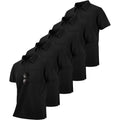 Scodi 5 Pack Mens Pocket Polo Shirts Short Sleeve Multipack Golf Shirt For Men Moisture Wicking Casual Athletic Work T-Shirts