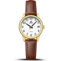 Ln Lenqin Ladies Watches Analog Quartz Watch For Women Waterproof Women'S Wrist Watches Easy Reader Womens Watch With Leather Strap
