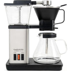 Simplygoodcoffee The Brewer - Plastic-Free. Coffee Maker/Coffee Machine. 8 Cup Automatic Drip Pour Over Coffee Brewer. Brewer Free Of Plastic, Gold Cup Standard. Black/Stainless Steel