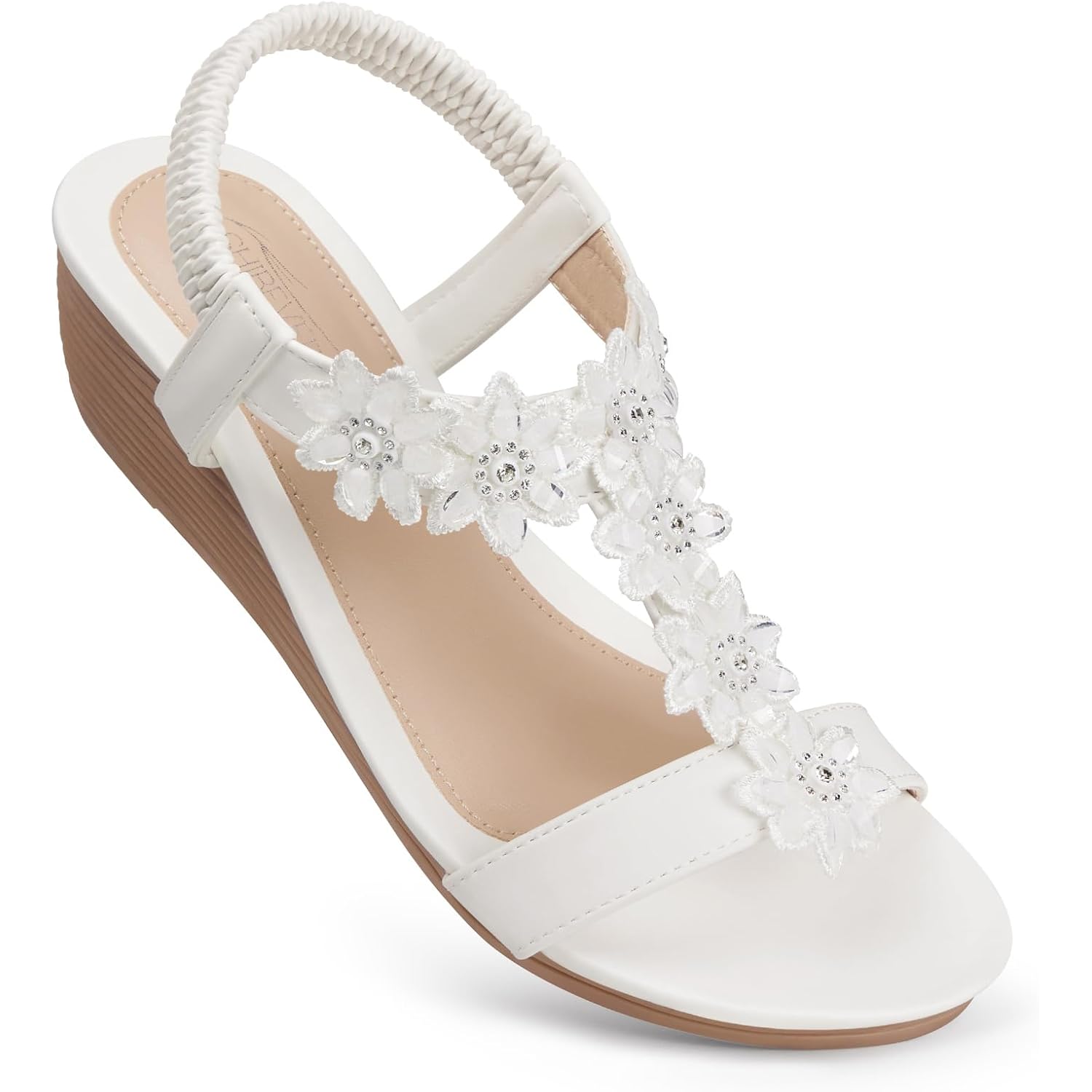 Shibever Wedge Sandals For Women Dressy: Summer Platform Comfortable Low Wedges Womens Sandal