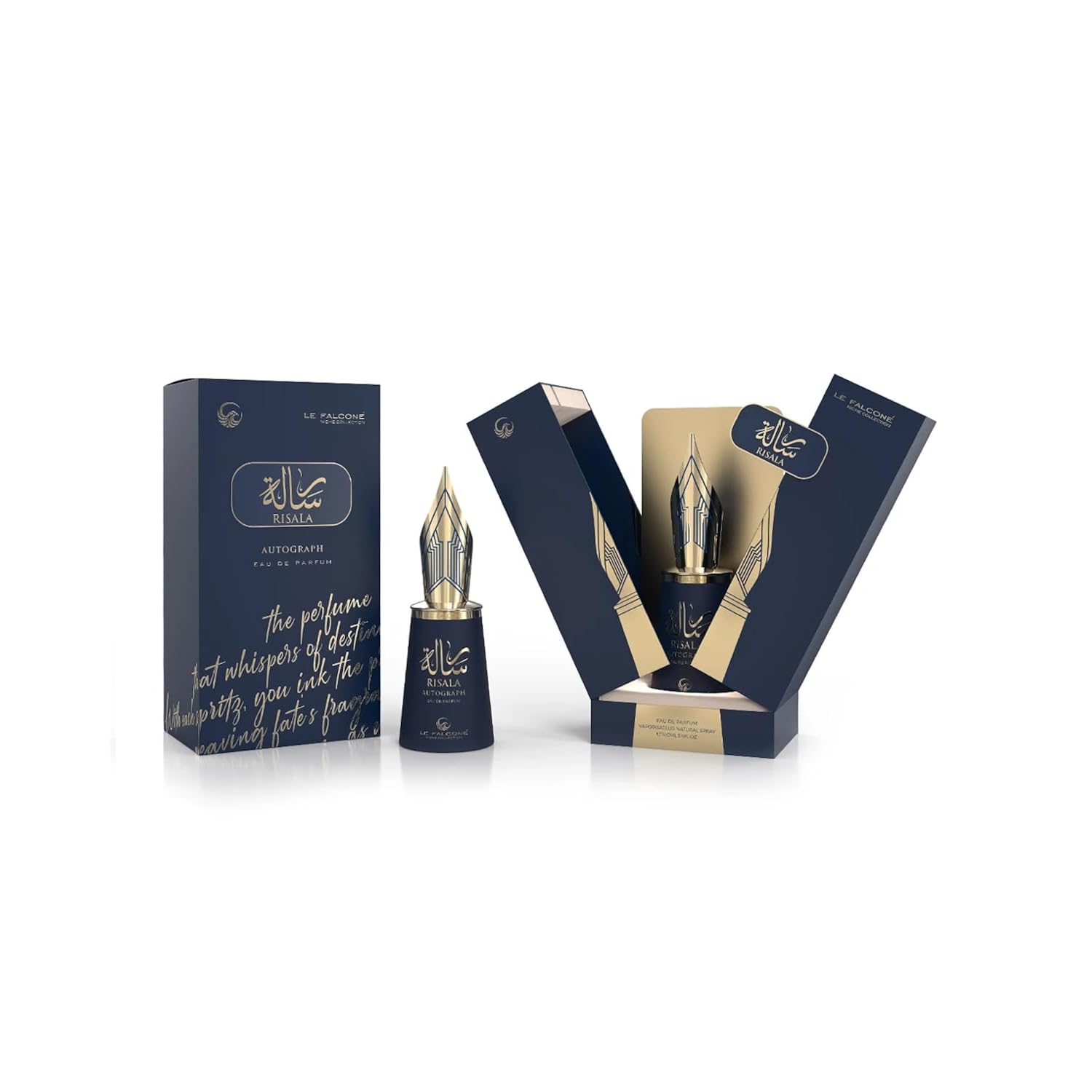 Le Falcone Risala Autograph 3.4 fl oz / 100 ml Eau de Parfum – unique unisex signature fragrance with lime, coconut, leather & ambergris – long lasting luxury